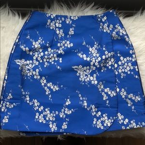 ASOS oriental blue wrap skirt